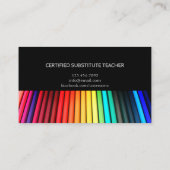 先生 |家庭教師の名刺 名刺 (裏面)