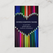 先生 |家庭教師の名刺 名刺 (裏面)