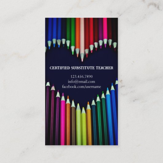 先生 |家庭教師の名刺 名刺 (裏面)