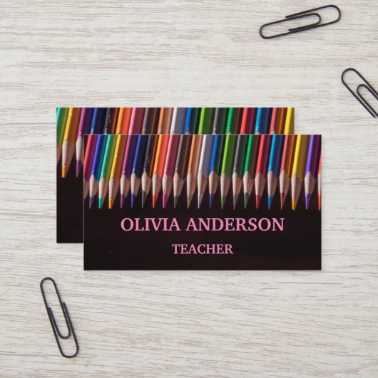 先生 |家庭教師の名刺 名刺 (正面/裏面インサイチュ)