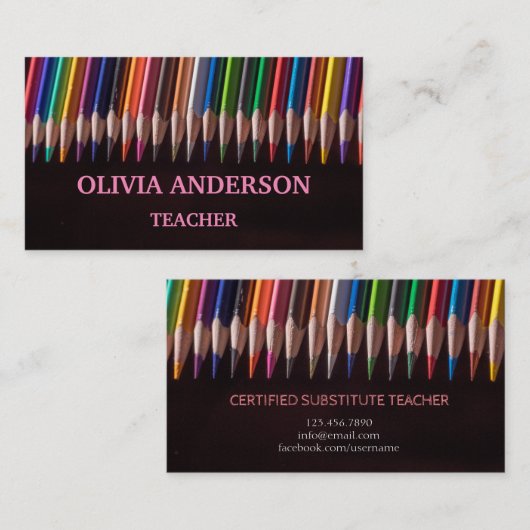 先生 |家庭教師の名刺 名刺 (正面/裏面)