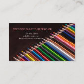 先生 |家庭教師の名刺 名刺 (裏面)