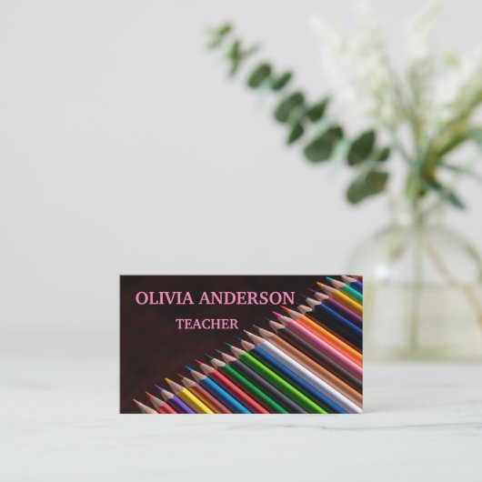 先生 |家庭教師の名刺 名刺 (スタンド正面)