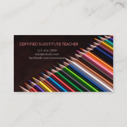 先生 |家庭教師の名刺 名刺 (裏面)