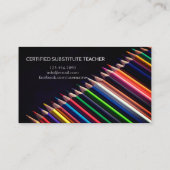 先生 |家庭教師の名刺 名刺 (裏面)