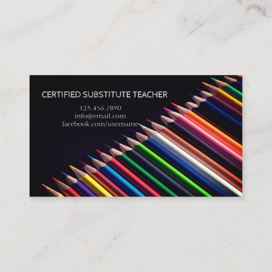 先生 |家庭教師の名刺 名刺 (裏面)