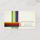 先生 |家庭教師の名刺 名刺 (裏面)