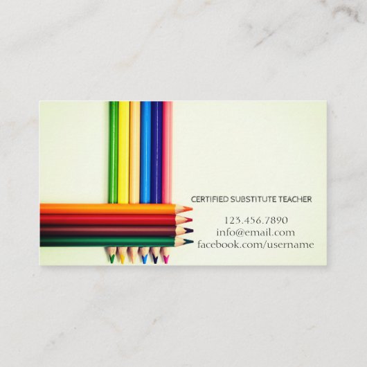 先生 |家庭教師の名刺 名刺 (裏面)