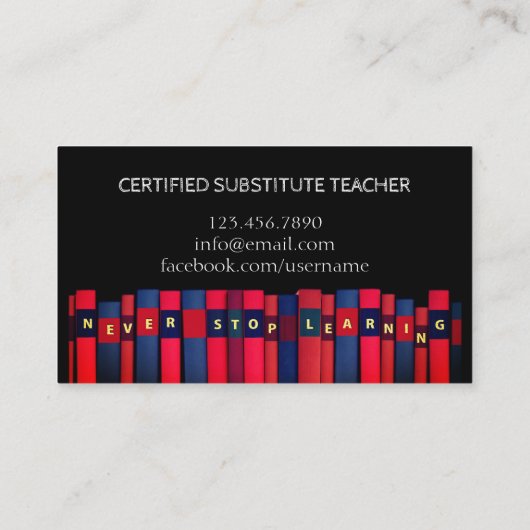 先生 |家庭教師ストップ学の 名刺 (裏面)