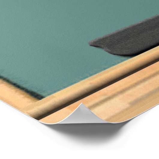 先生「携帯電話の電源を切る」ポスター ポスター (角)