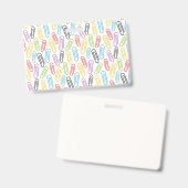 先生 |教えの職業は バッジ (正面＆裏面)