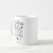 先生·教えマグはハート引用文 コーヒーマグカップ (正面左)