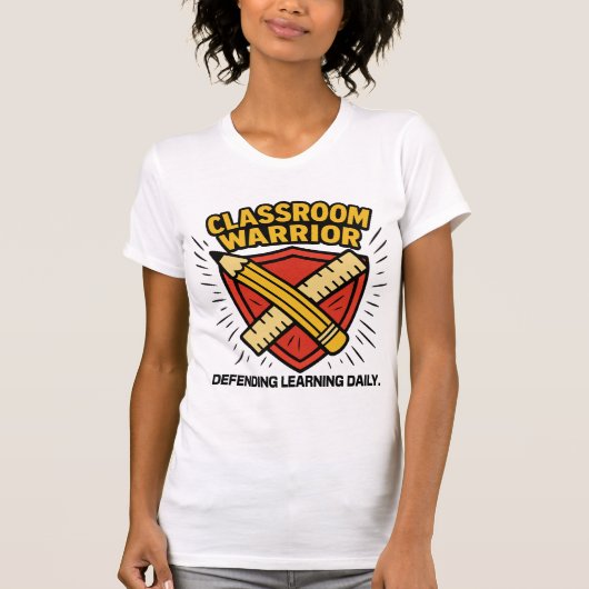 先生 - 教室の戦士 Tシャツ (正面)