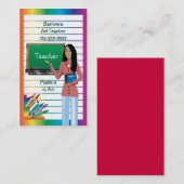 先生、教授または代理のための名刺 名刺 (正面/裏面)