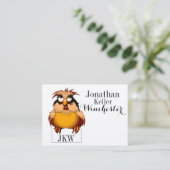 先生/教育の名刺とユーモア 名刺 (スタンド正面)