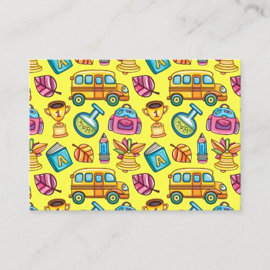 先生/教育名刺 名刺 (正面)