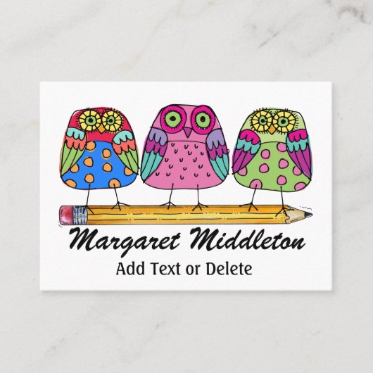 先生/教育機関別名刺(SRF) 名刺 (正面)