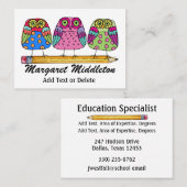 先生/教育機関別名刺(SRF) 名刺 (正面/裏面)