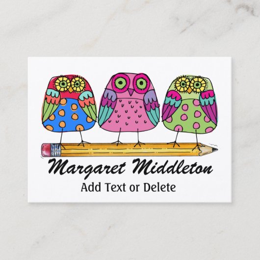 先生/教育機関別名刺(SRF) 名刺 (正面)