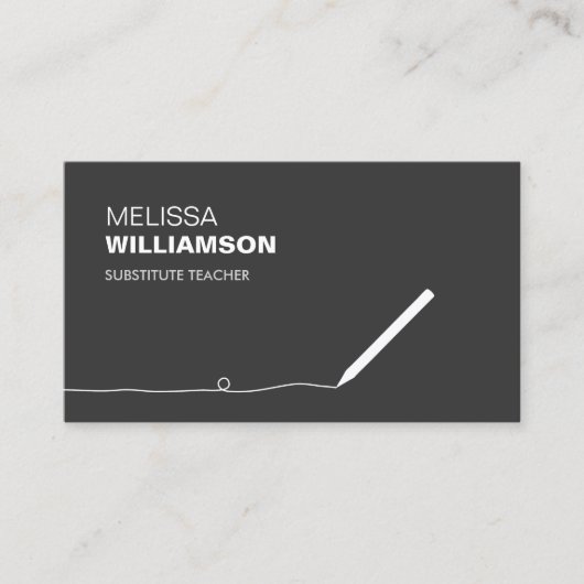 先生、教育者の名刺 名刺 (正面)