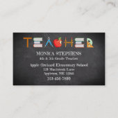 先生/教育者 名刺 (正面)
