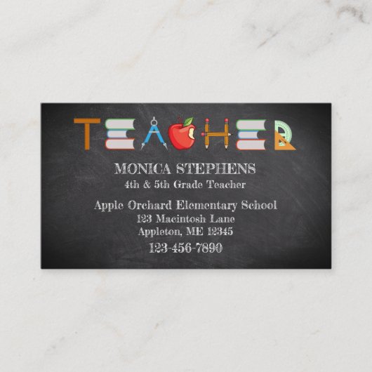 先生/教育者 名刺 (正面)