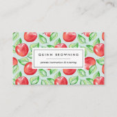 先生 |教育者 |講師 | Apple Pattern 名刺 (正面)