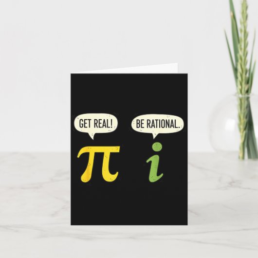 先生 数学 円周率 本当のことを言え 理性的であれ 面白い数学 パロディ カード (正面)
