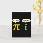 先生 数学 円周率 本当のことを言え 理性的であれ 面白い数学 パロディ カード (黄色い花)