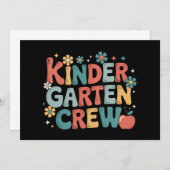 先生 新学期 幼稚園チーム 招待状 (正面/裏面)