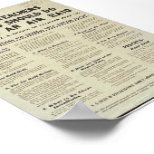 「先生+生徒が空襲で何をすべきか」 ポスター (角)