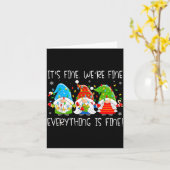 先生、私たちは大丈夫、すべてうまくいってるから、気にしないで カード (黄色い花)