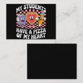 先生 私の生徒たちは 私のハートをピザに持ってる ノートカード (正面/裏面)