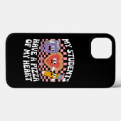 先生 私の生徒たちは 私のハートをピザに持ってる Case-Mate iPhoneケース (裏面 (横))