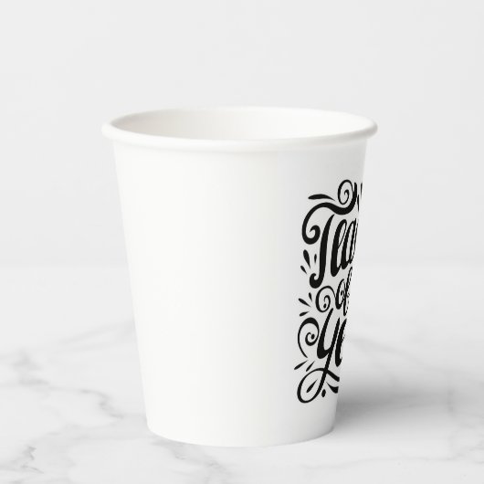 先生 紙コップ (正面)