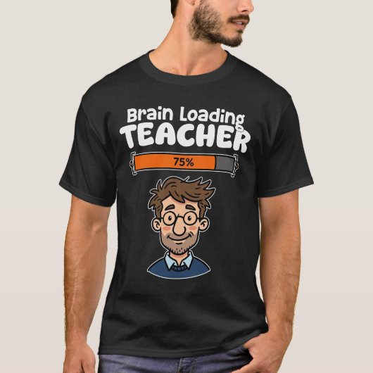 先生 - 脳がフル稼働 Tシャツ (正面)