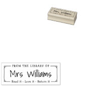 先生:蔵書票・ゴム印鑑 ラバースタンプ (押印)