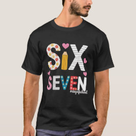 先生 67日目を生き延びた 生徒 6の字 Tシャツ