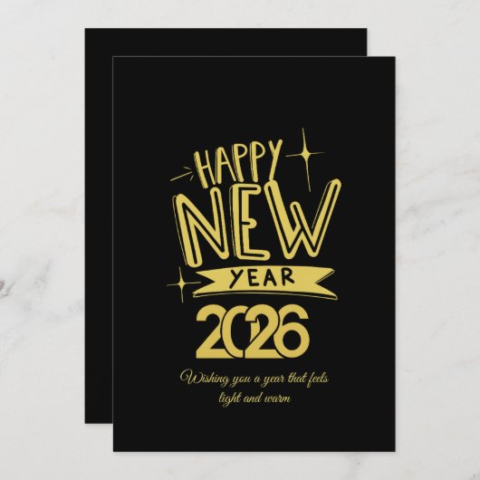 先生 2026年あけましておめでとうございます ありがとうございます シーズンカード (正面/裏面)