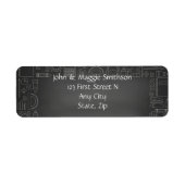 先生(Blackboard Graphic Art Background) ラベル (正面)