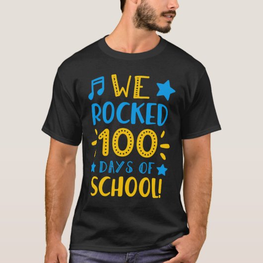 先生- Happy 100th Day Of School 100をクリック Tシャツ (正面)
