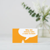 先生/ johnnyジョーク(色はカスタマイズ可能) 名刺 (スタンド正面)