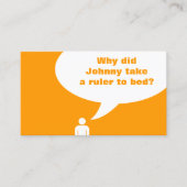 先生/ johnnyジョーク(色はカスタマイズ可能) 名刺 (正面)