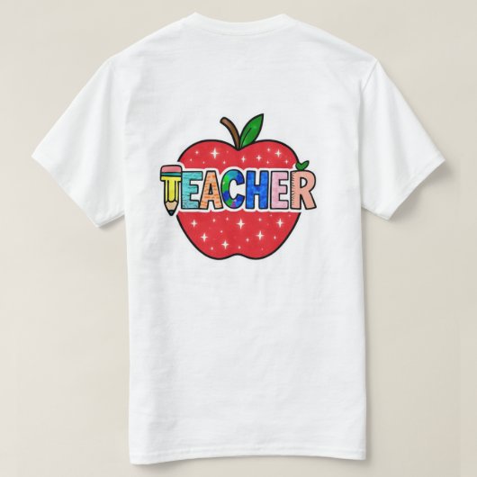 先生 Tシャツ (デザイン裏面)