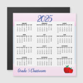 先生Appleカレンダー2025磁気カード (正面/裏面)