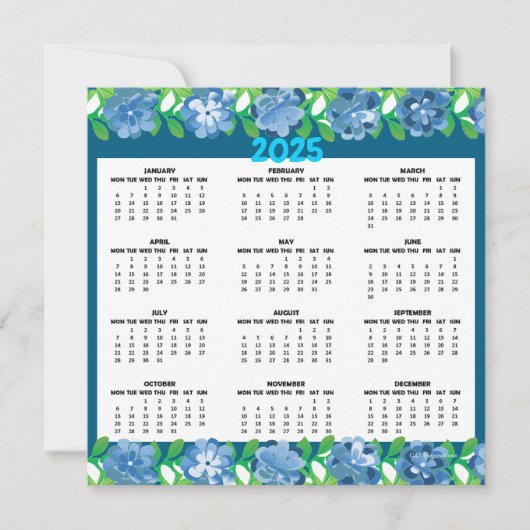 先生Appleカレンダー2025 (正面)