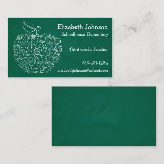 先生Apple名刺 名刺 (正面/裏面)