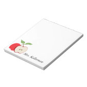 先生Apple Add Name 5.5 x 6 ノートパッド (回転)