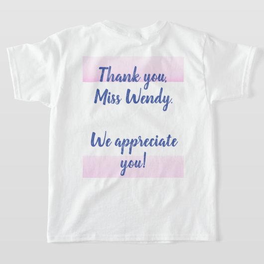 先生Apple Tシャツ (レイダウン裏面)