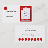 先生Applesクリップボード名刺 名刺 (正面/裏面)